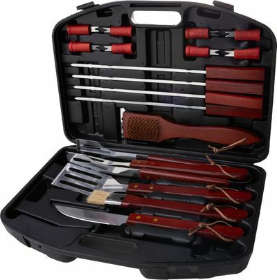 Sada náradia Strend Pro Grill, na grilovanie a opekanie, 19-dielna, v kufríku