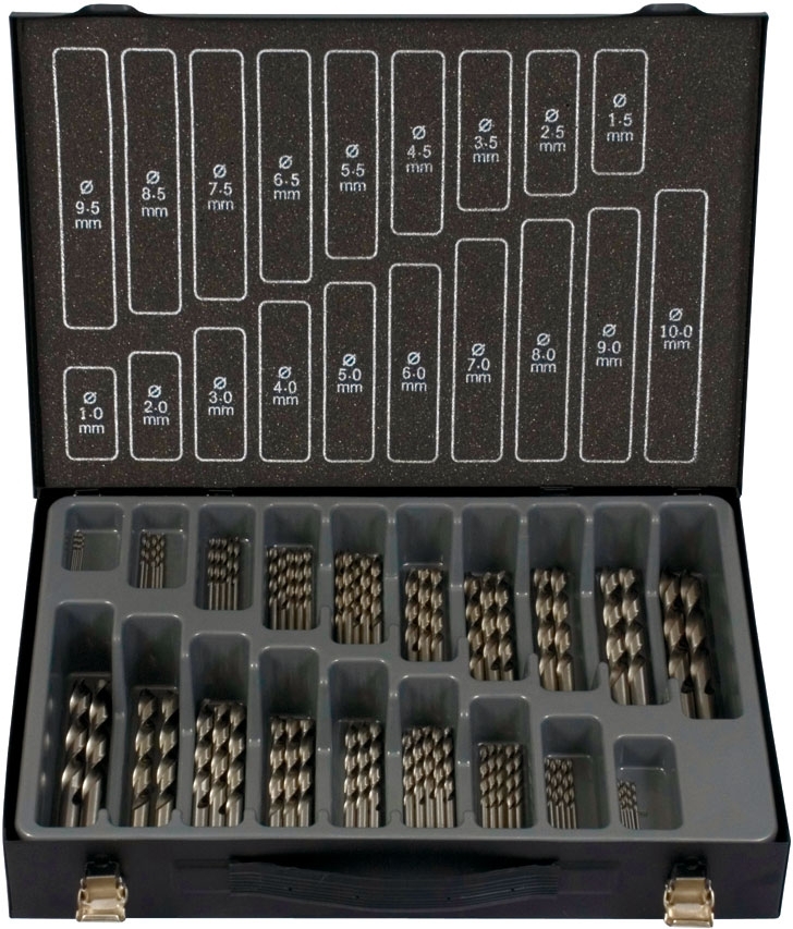 Projahn sada vrtákov prostar 1-10mm HSS-Co 5% na kov 70 dielna 60643