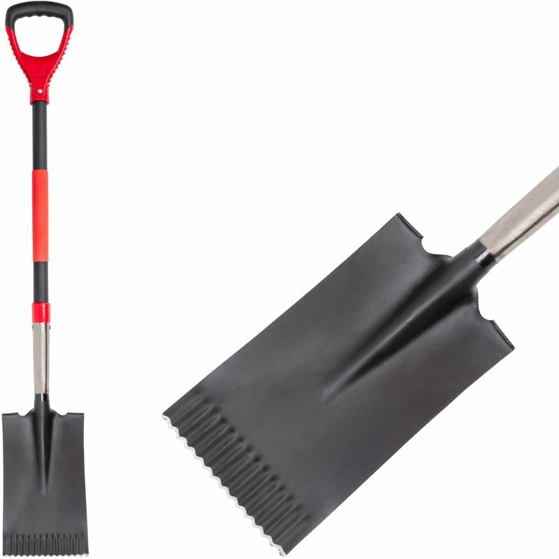 Strend Pro Premium RedShark rýľ rovný so sklolaminátovou násadou D 1150 mm