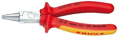 KNIPEX izolované kliešte s guľatými čeľusťami (VDE) 160 mm 2206160