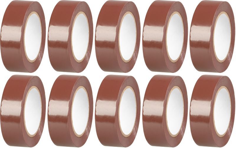 Strend Pro izolačná lepiaca páska, hnedá, 19mm, L-10m, 10ks