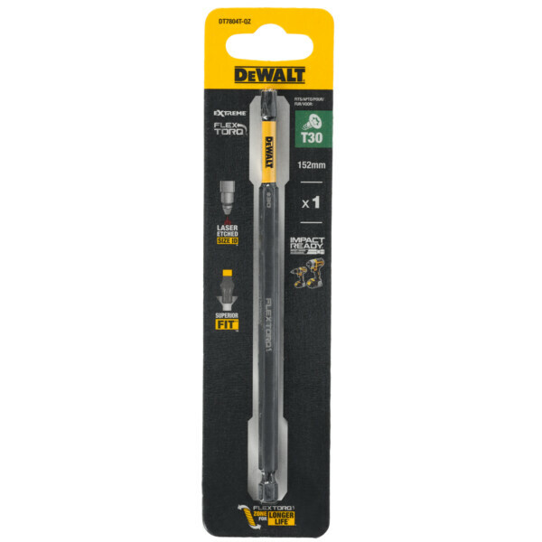DeWalt Flextorq DT7804T skrutkovací nadstavec torx T30, 152 mm