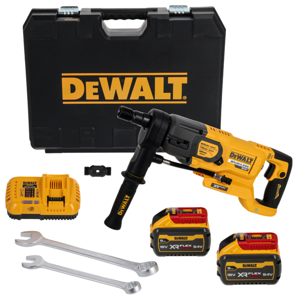 DeWalt FlexVolt DCD150X2 akumulátorová jádrová vrtačka 54V, 2x3,0Ah akumulátor