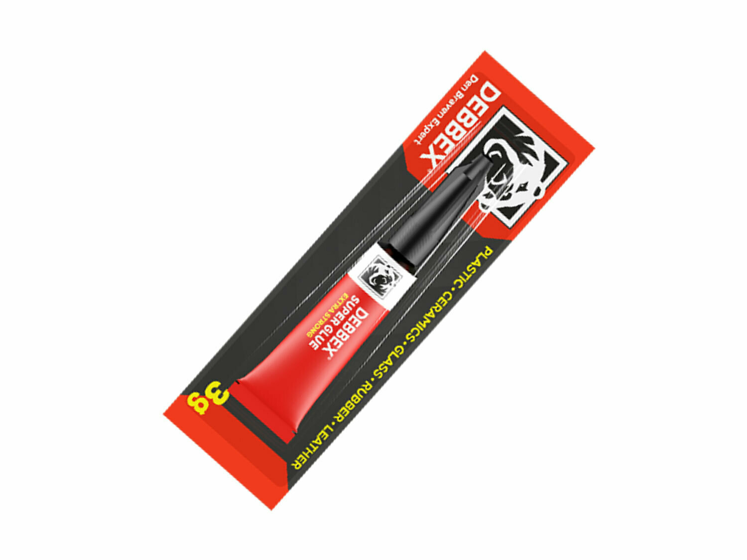 Den Braven sekundové lepidlo SUPER GLUE 3g, transparentné