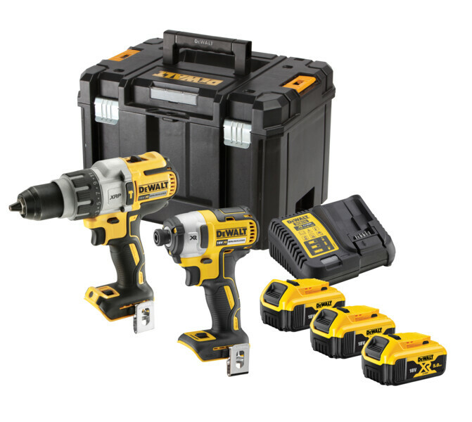 DeWalt DCK276P3T sada aku vŕtačka a aku rázový uťahovák 18V 3x5,0Ah aku