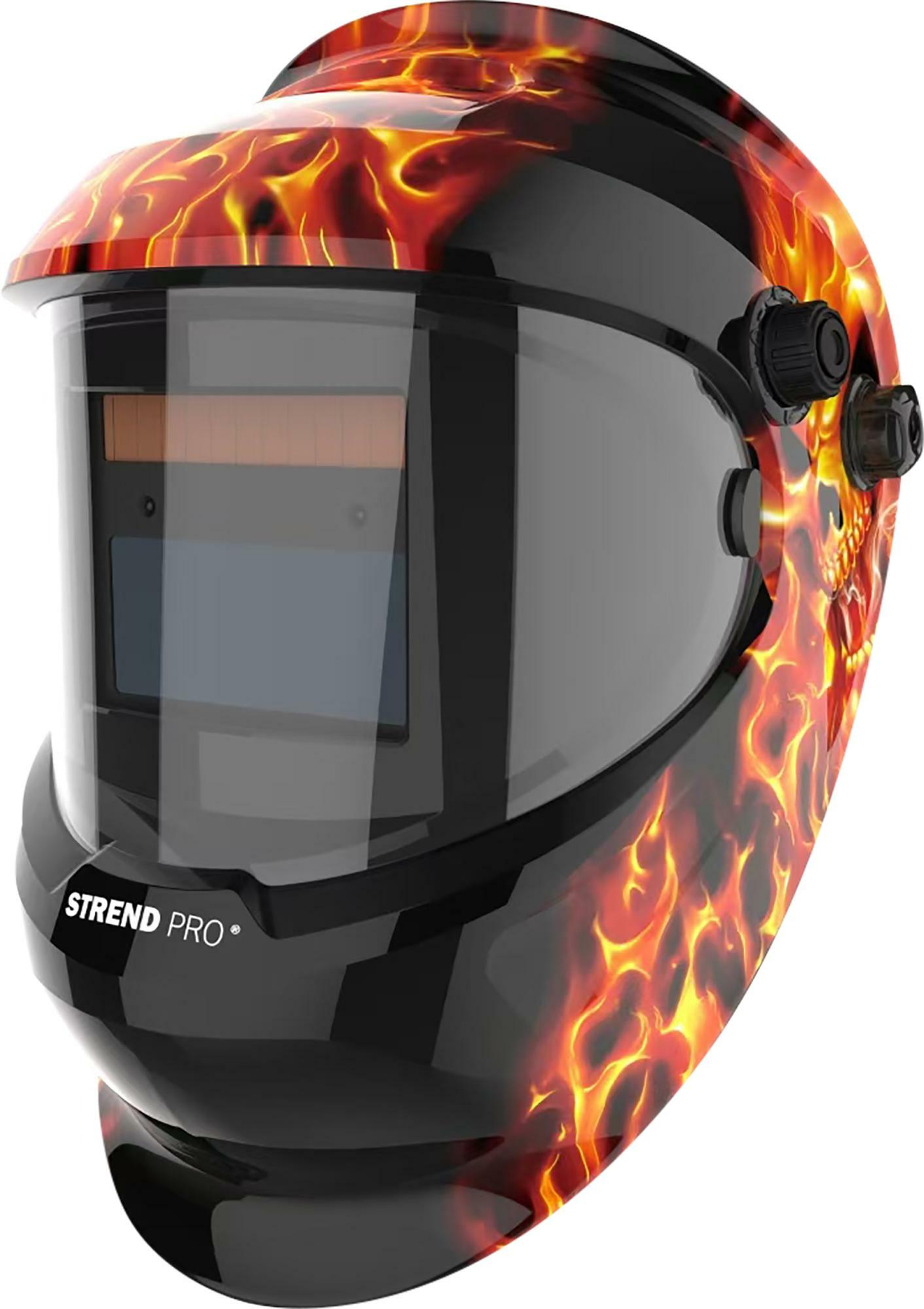 Strend Pro zváračská kukla samostmievacia Galaxy Fire Skull, AutoDark, 116745