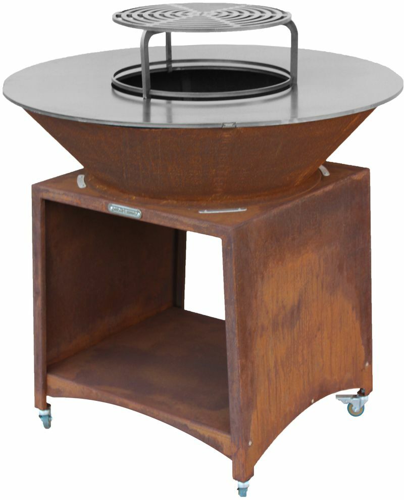 Strend Pro Fiesta gril prevedenie rust, oceľ, priemer 100 cm, s ohniskom