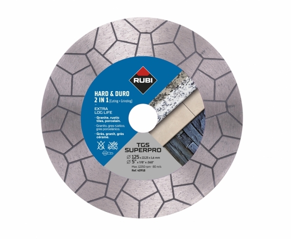 Rubi diamantový kotouč na řezání a broušení TSG 125 Super Pro 125mm 40918