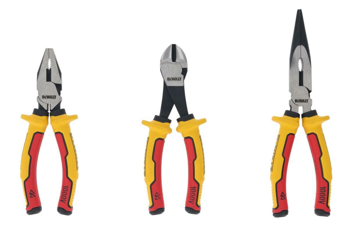 DeWalt DWHT82811-0 sada elektrikárskych klieští, 3-dielna