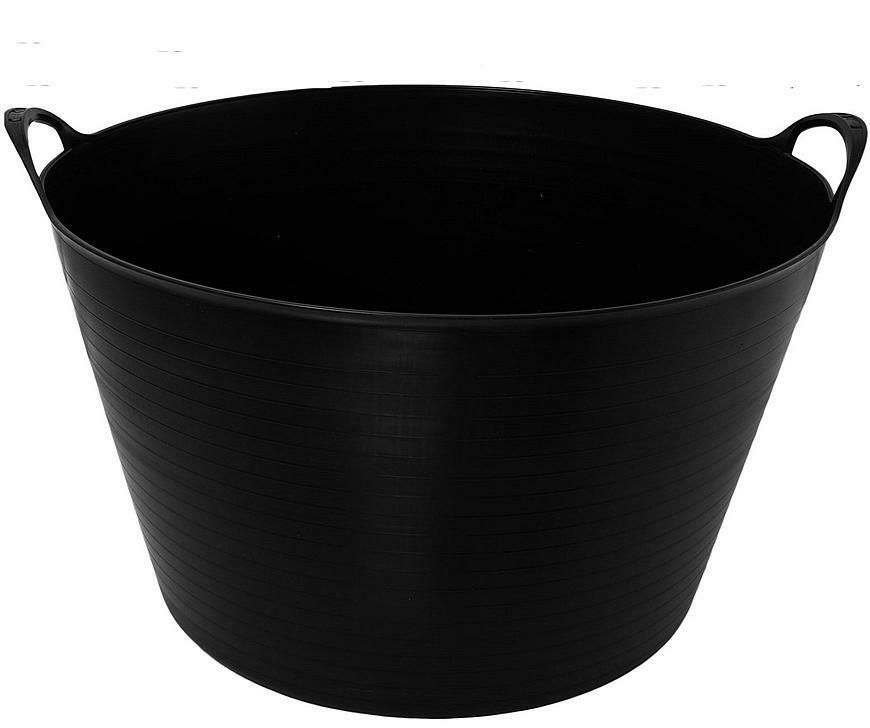 Vedro Strend Pro Flexi, čierne, stavebné, s ušami, 51,5x39 cm, 55 L