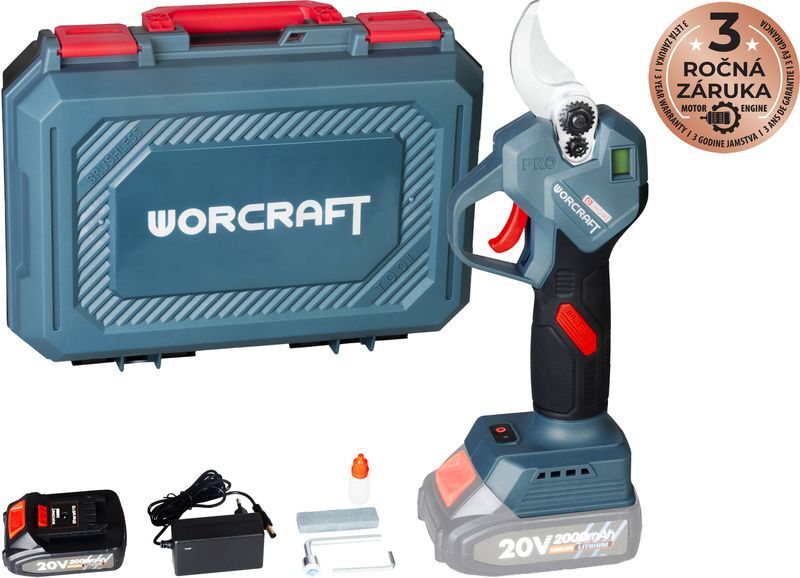 Worcraft ShareSYS Home CSC-S20LiBCM aku nůžky na větve 20V 1x2,0Ah aku 1112640