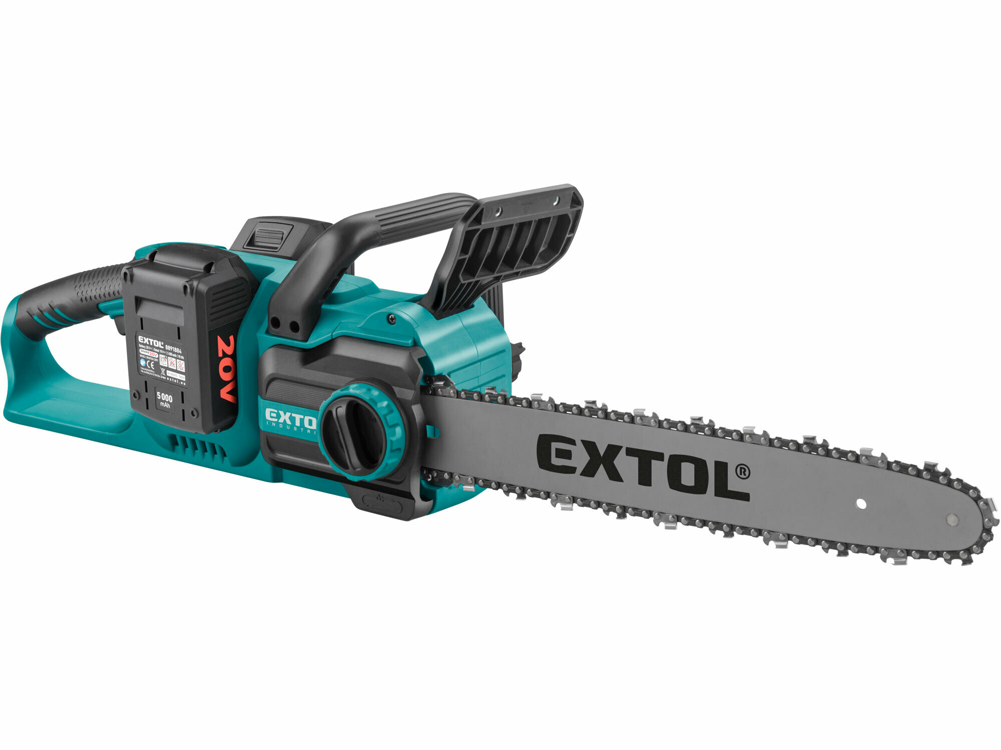 Extol Industrial Share20V, aku reťazová píla bezuhlíková 30cm, 2x 4,0Ah aku 8791920