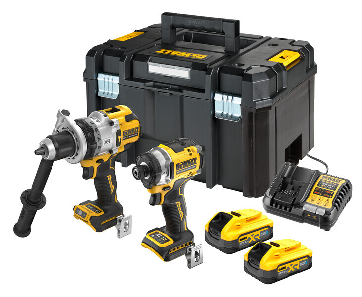 DeWalt DCK2200H2T kombo sada DCD1007+DCF860, 18V 2x5,0Ah aku Powerstack