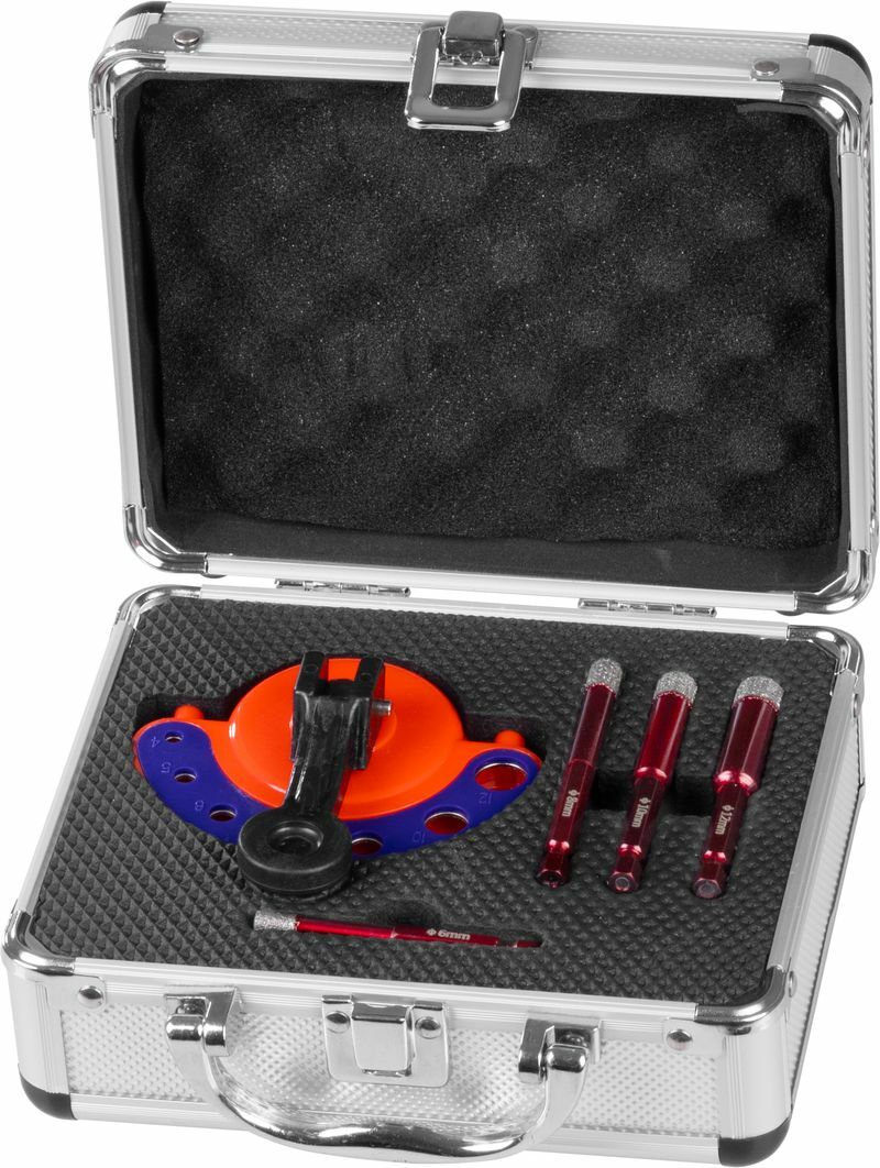Strend Pro Premium sada diamantových vrtákov do obkladu a dlažby,  6-8-10-12mm 227758