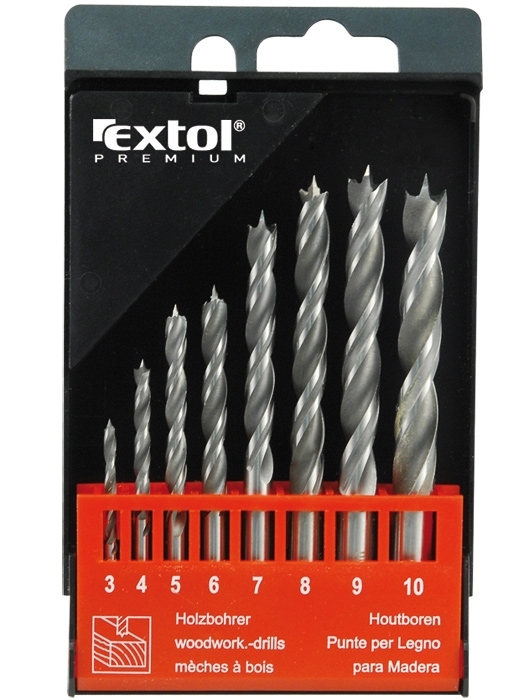 Extol Premium vrtáky do dreva, sada 8ks 8801221