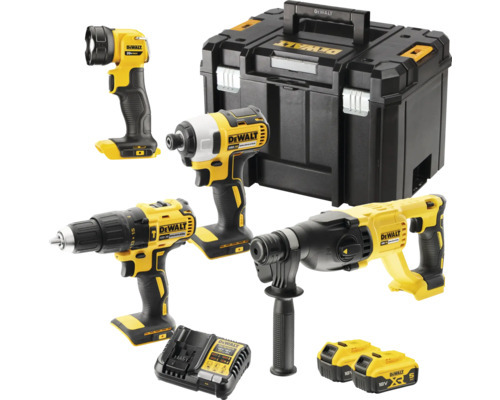 DeWalt DCK440P2T aku sada náradia DCD778+DCF787+DCL040+DCH133 18V 2x5,0Ah aku