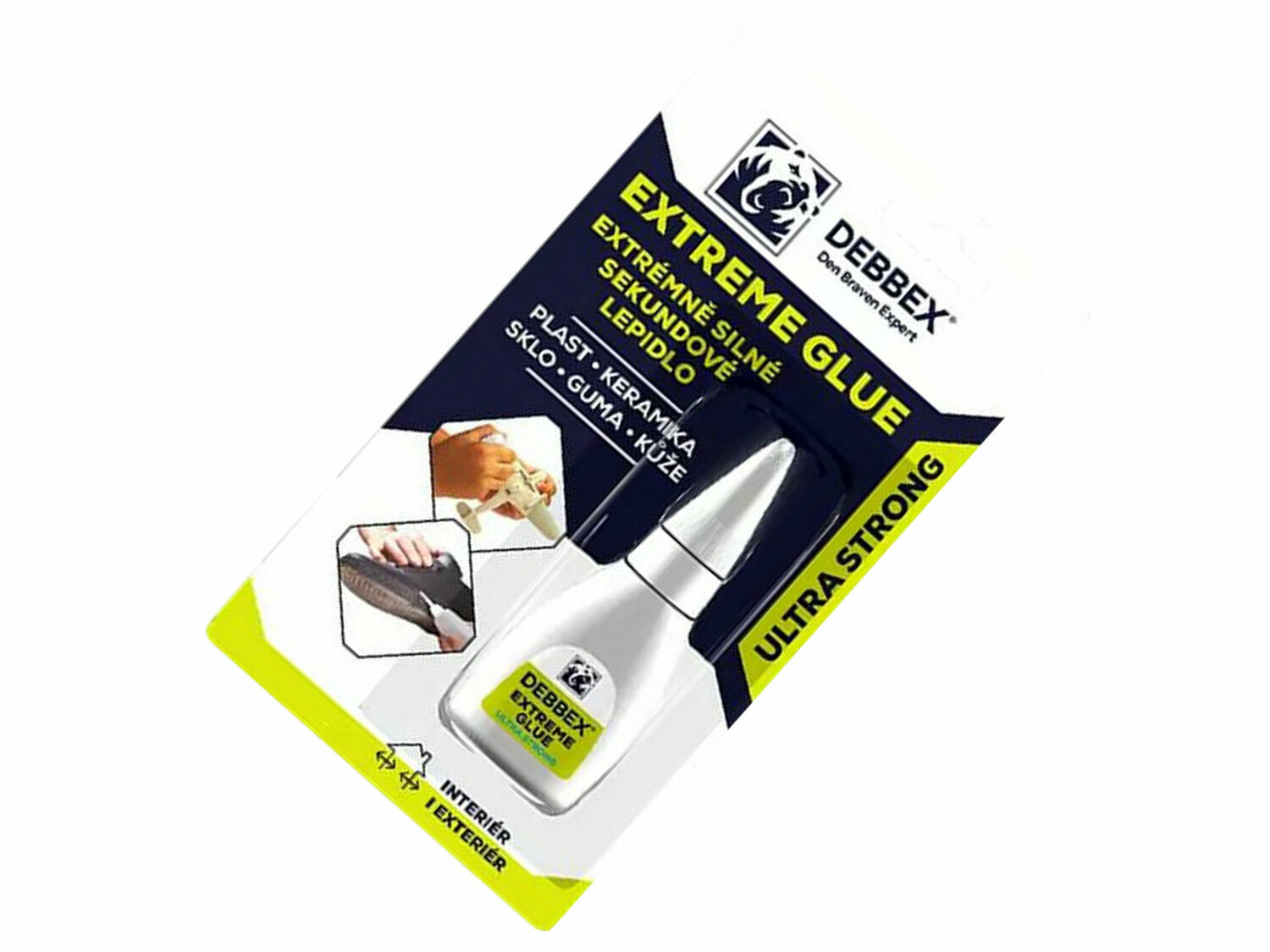Den Braven sekundové lepidlo EXTREME GLUE 20g, transparentné