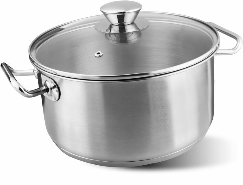 Kastról MagicHome Chloe, hrniec, 22 cm, 4 lit., so sklenenou pokrievkou, nerez