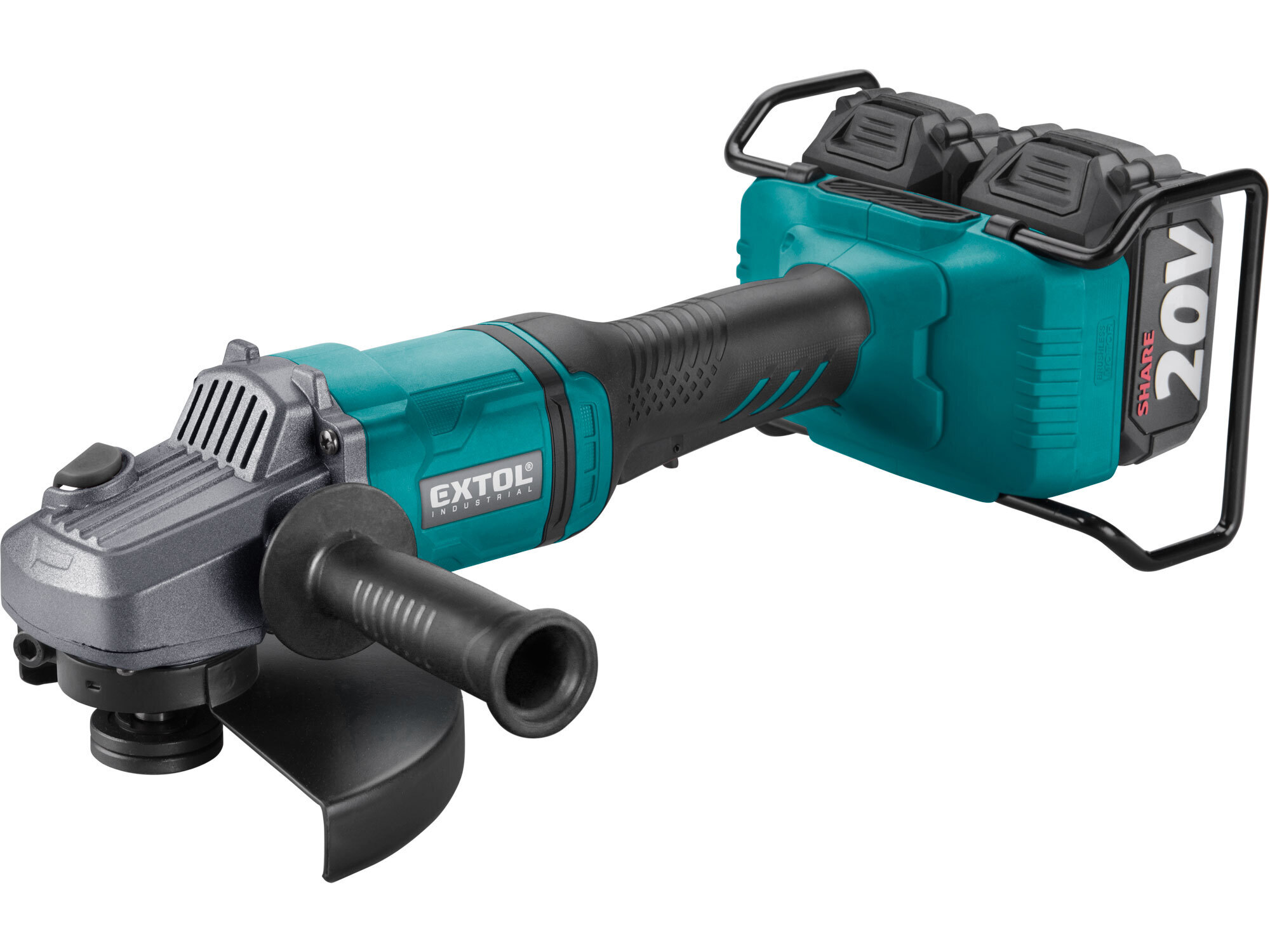 Extol Industrial Share20V aku úhlová bruska 150mm 40V, 2x4,0Ah aku 8791846