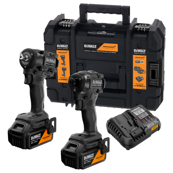 DeWalt McLaren aku sada rázových uťahovákov 18V, 2x5,0Ah aku