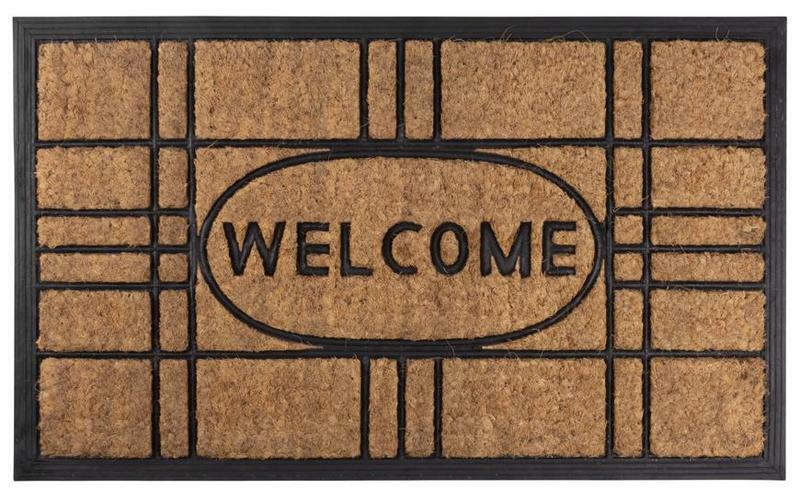 Rohožka MagicHome RBC 196, Welcome, 45x75 cm, guma/kokos