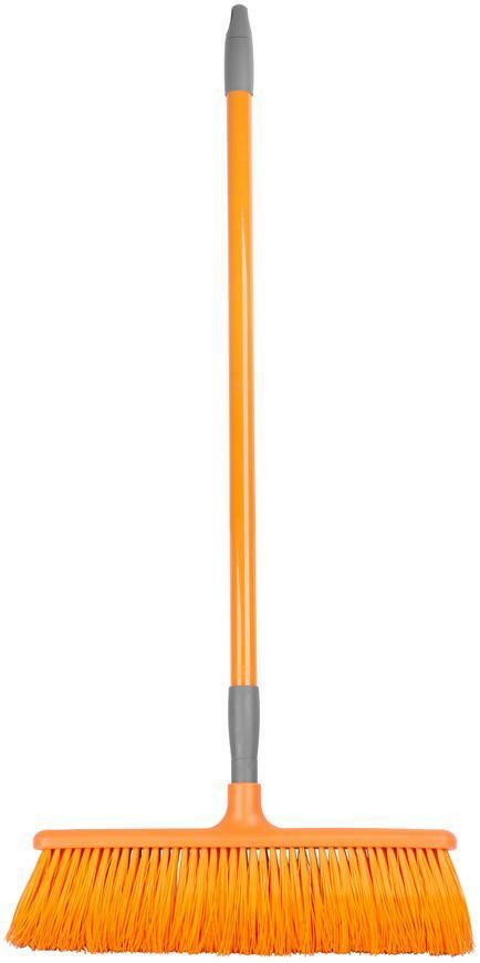 Strend Pro metla, 400 mm, zahnuté štetiny, s teleskop. násadou,, 253828