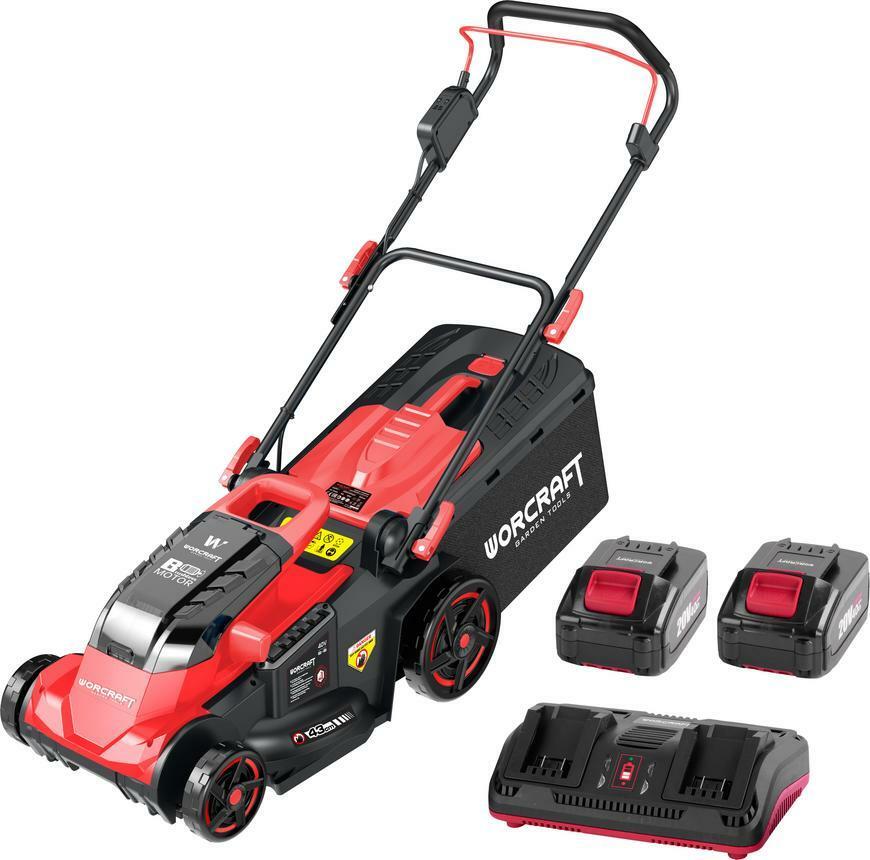 Worcraft CLM-S40LiBH ShareSYS aku kosačka 2x20V, záber 43cm, 2x 4,0Ah aku