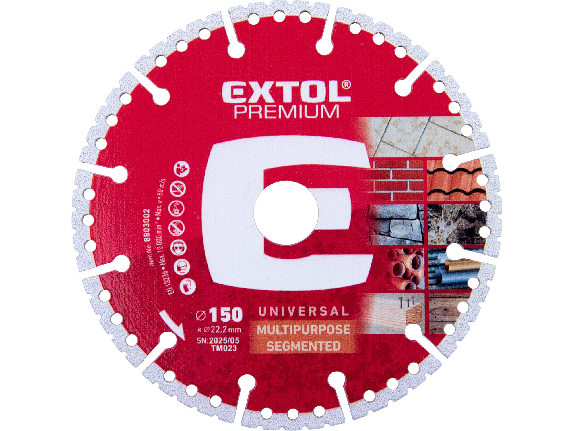 Extol Premium diamantový řezný kotouč na různé materiály 150mm, 8803002