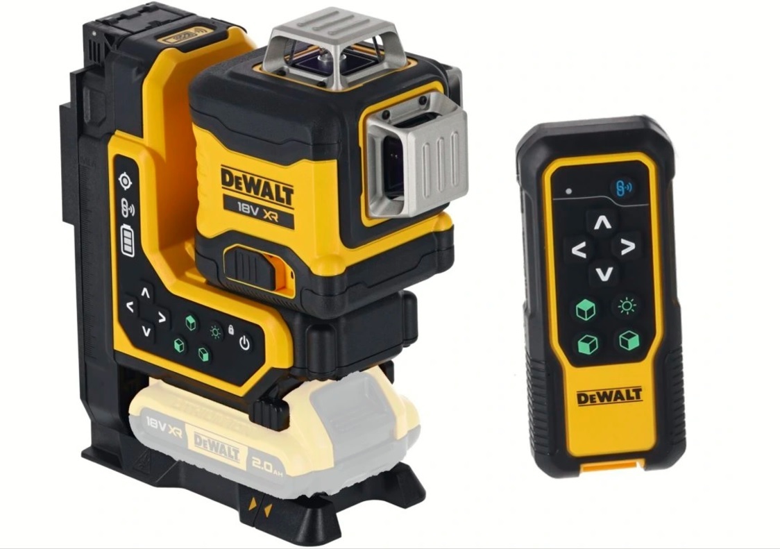 DeWalt DCLE34035B zelený laser 3x360° s diaľkovým ovládaním 18V bez aku