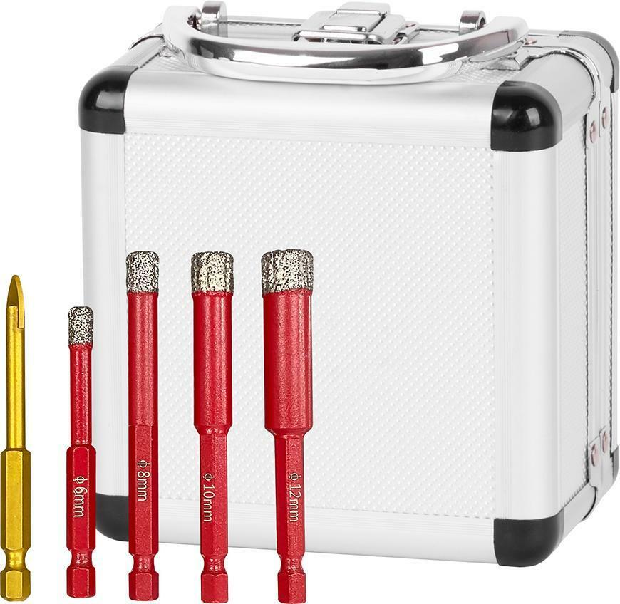 Strend Pro Premium sada vrtákov do gresu 6-8-10-12 mm 226739