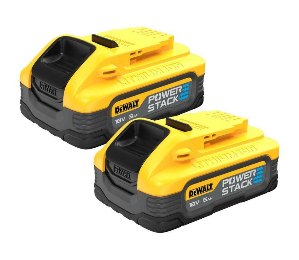 DeWalt PoWerstack 2x akumulátor Li-Ion 18V 5,0Ah DCBP518H2