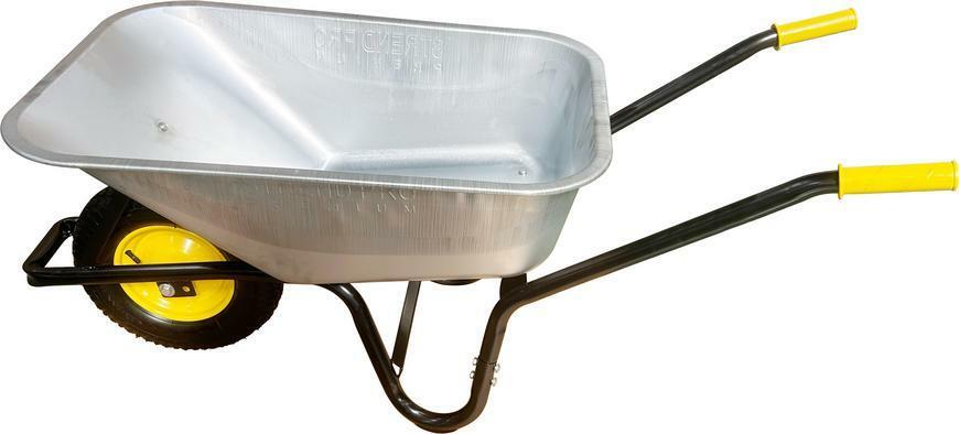 Strend Pro Premium Fortis BLACK ES stavebný fúrik, Zn, 85 litrov, max. 250kg