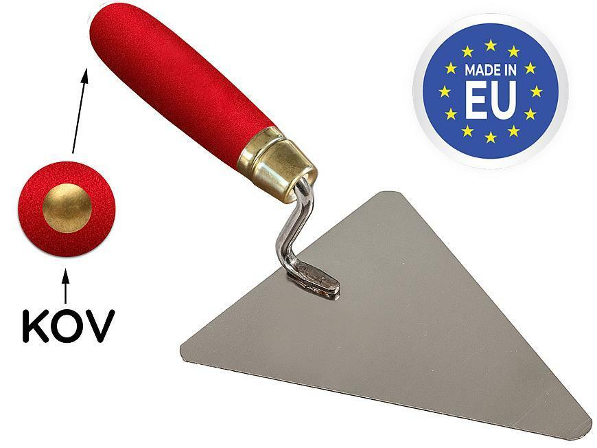 Lyžica Strend Pro Premium, s drev. rúčkou a kovovým ukončením, murárska, trojuholník 160 mm, 1 mm, n