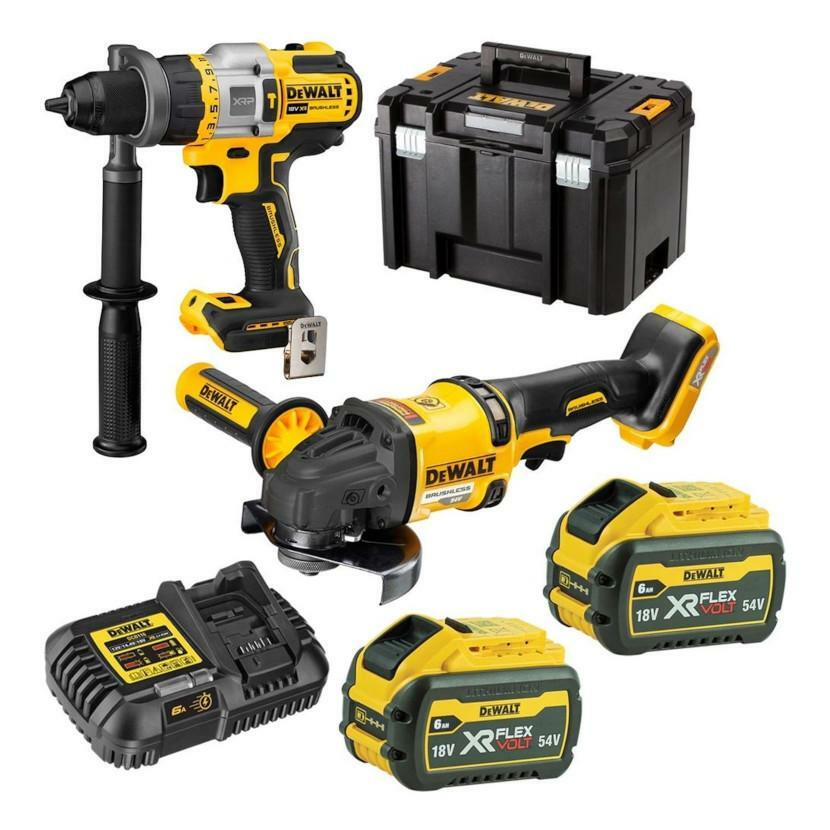 DeWalt DCK2016T2T kombo sada DCD999+DCG418, 2x2,0Ah aku FlexVolt