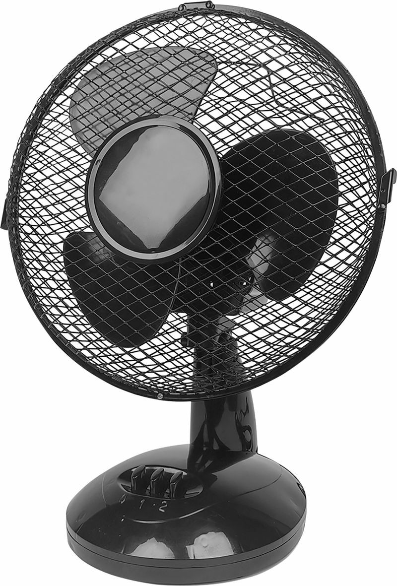 Strend Pro stolový ventilátor, čierny, 23 cm, 25 W