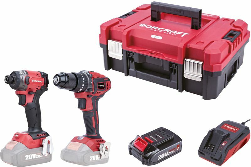 Worcraft XCUBE030 ShareSYS sada aku vŕtačka a rázový uťahovák 20V, 2x2,0Ah aku 114882