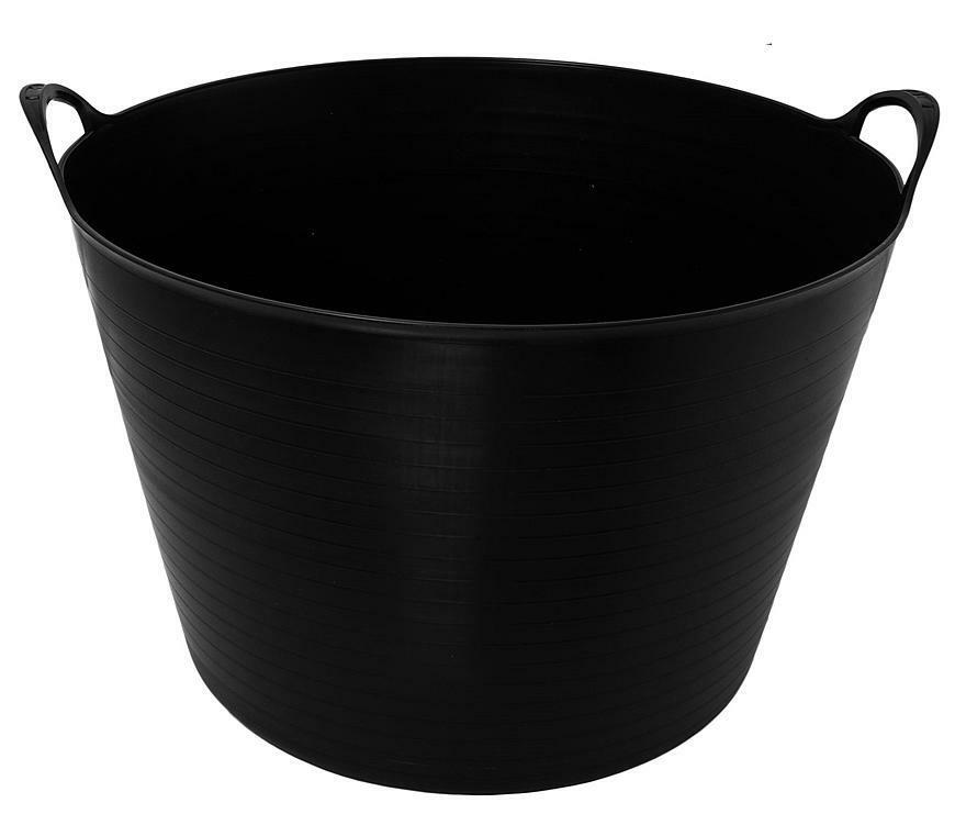 Vedro Strend Pro Flexi, čierne, stavebné, s ušami, 46,5x37 cm, 42 L