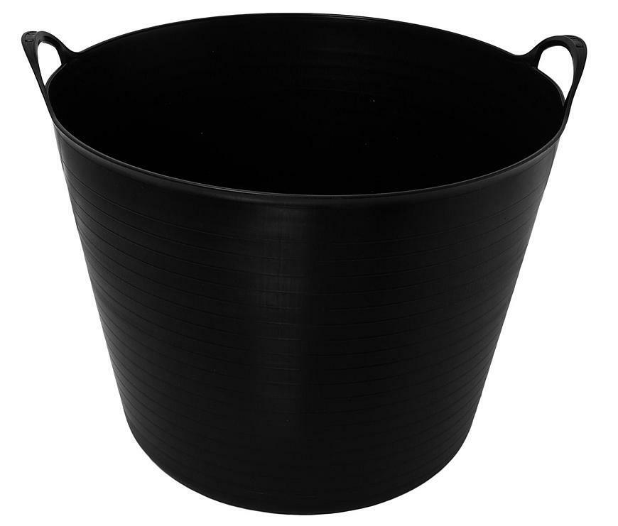 Vedro Strend Pro Flexi, čierne, stavebné, s ušami, 39x35,5 cm, 27 L