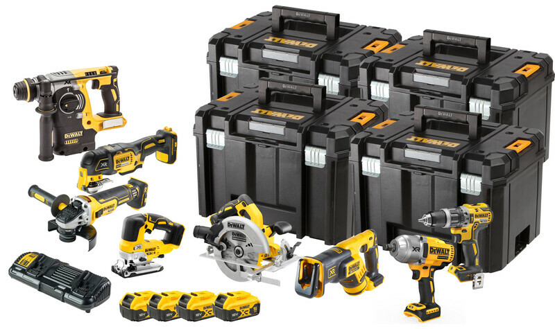DeWalt DCK865P4T kombo sada aku náradia 18V 4x5,0Ah aku