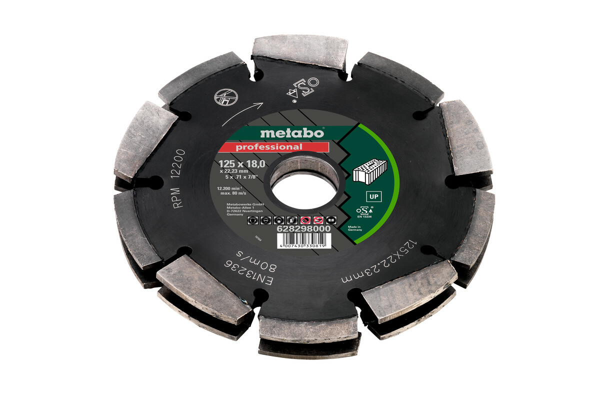 Metabo diamantový frézovací kotouč FS2 ,, UP "Universal 125x18mm 628298000