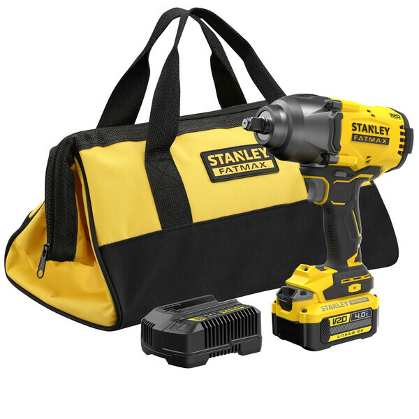 Stanley Fatmax V20 SFMCF940M1 aku rázový uťahovák 950Nm, 1/2", 18V 1x 4,0Ah aku