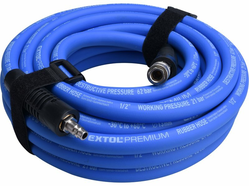 Extol Premium vzduchová hadica gumená 13mm, 10m 8865149