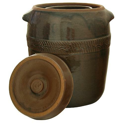 Súdok Ceramic 17 lit, na kapustu, I.trieda, s vrchnákom, 32x34 cm