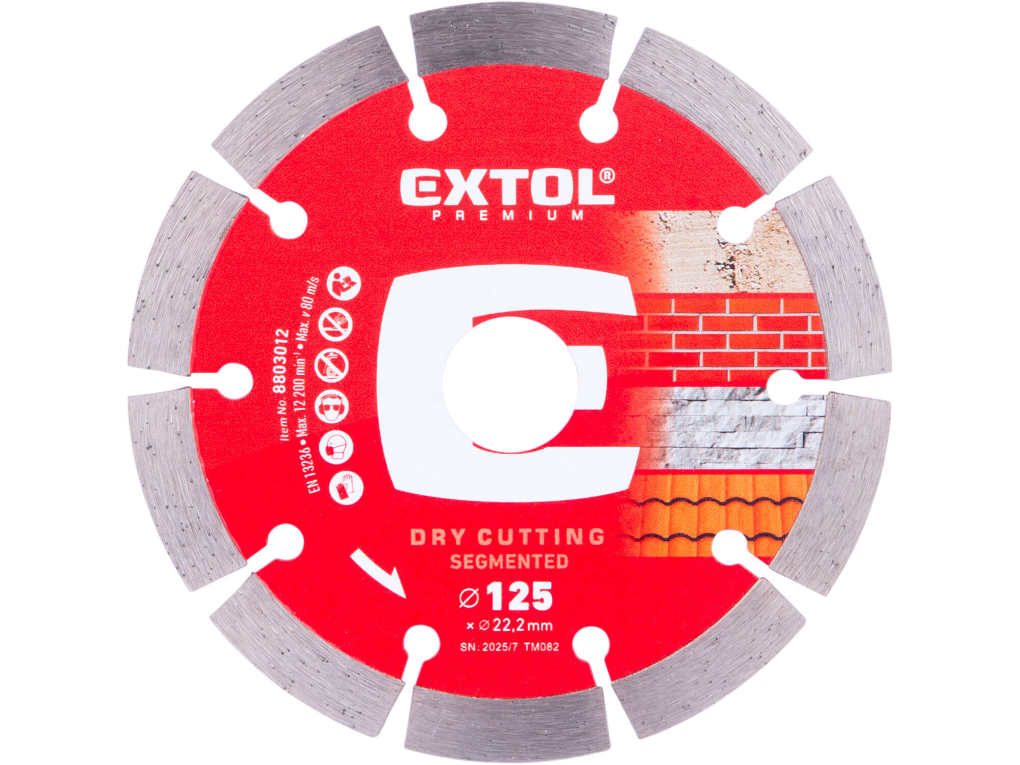 ExtolPRemium diamantový rezný kotúč segmentový, ø125x1,8mm 8803012