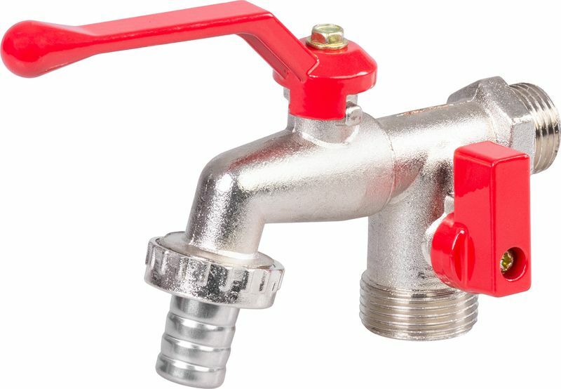 Strend Pro záhradný ventil na vodu 3/4"-3/4"-1/2", dvojitý