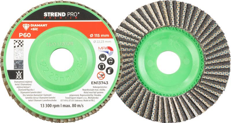 Strend Pro Premium diamantový brusný kotouč lamelový P60