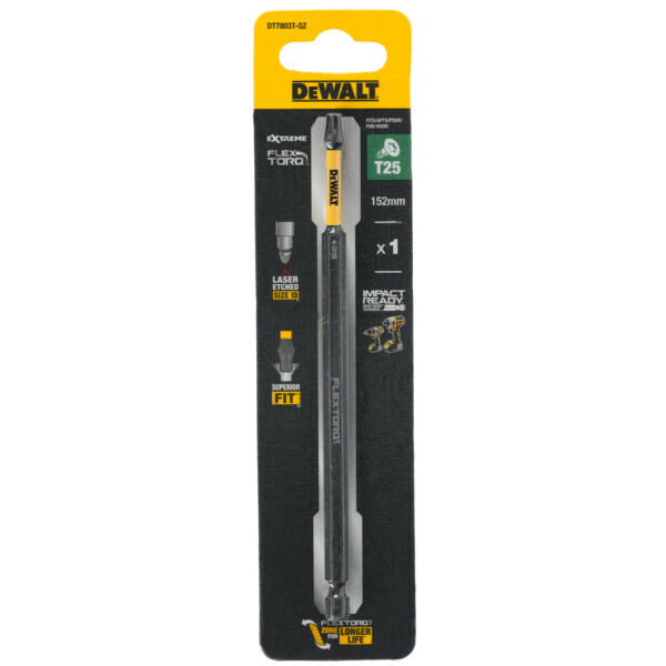 DeWalt Flextorq DT7803T skrutkovací nadstavec torx T25, 152 mm
