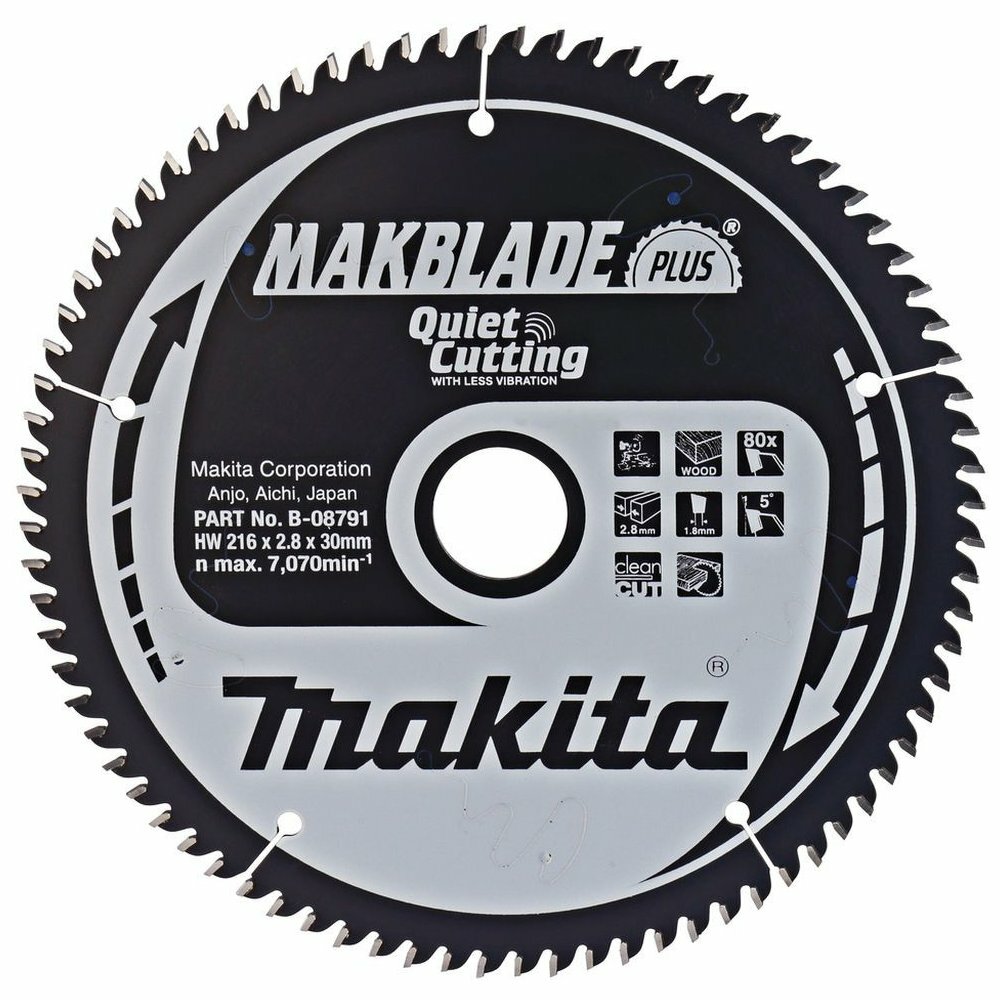 Makita pílový kotúč 216mm, 80z B-08791