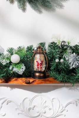 Lampáš MagicHome Vianoce, Santa, plast, 1xLED teplá biela, 8x6.5x14 cm, 3xLR44