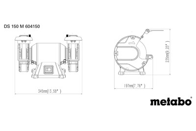 Metabo DS 150 M stolová brúska 150mm 604150000
